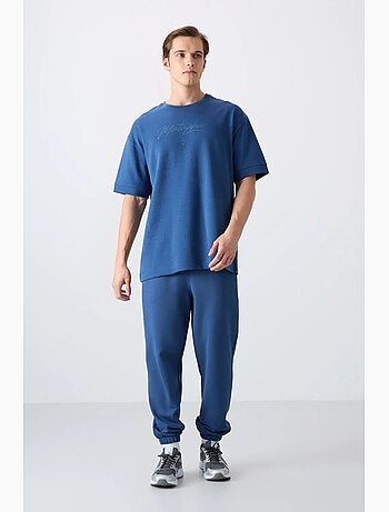 T-shirt oversize à logo et col rond tommy