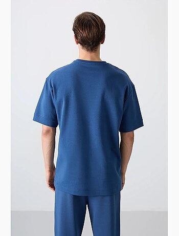 T-shirt oversize à logo et col rond tommy