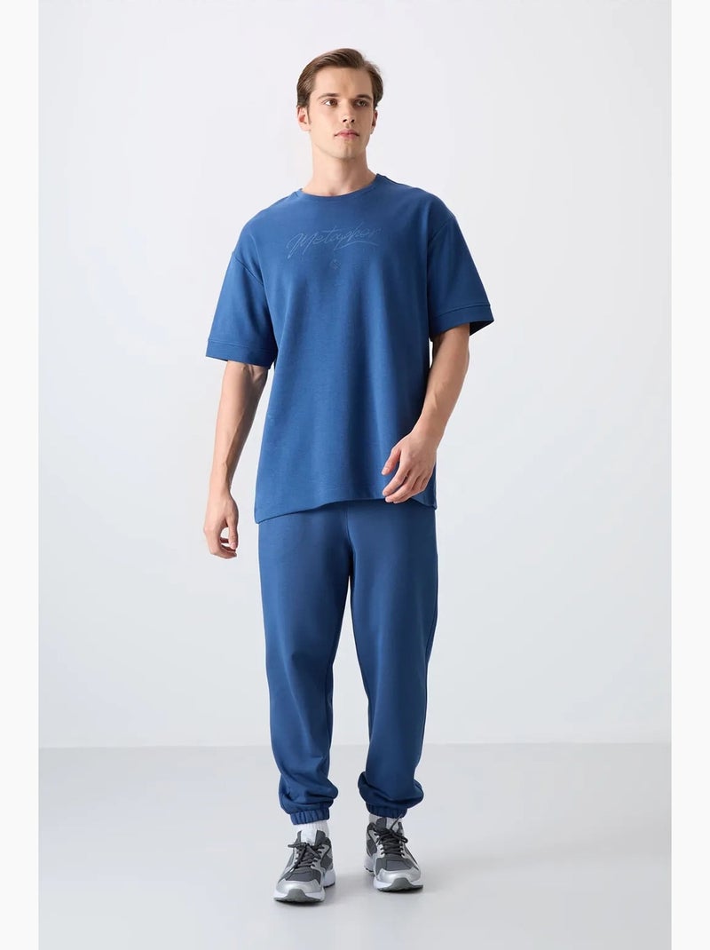 T-shirt oversize à logo et col rond tommy Bleu - Kiabi