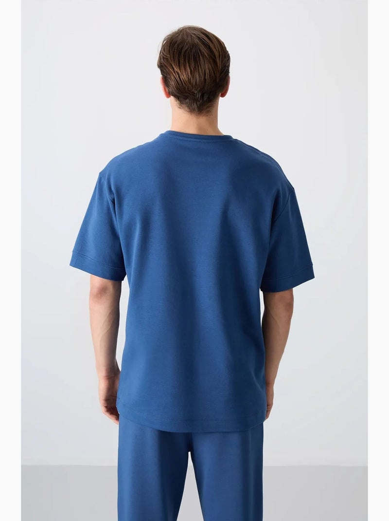 T-shirt oversize à logo et col rond tommy Bleu - Kiabi