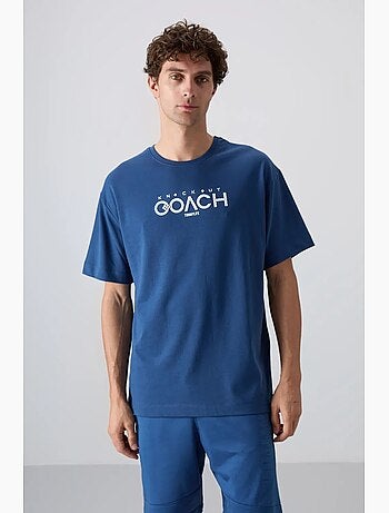 T-shirt oversize à logo et col rond tommy