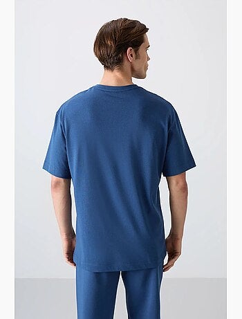 T-shirt oversize à logo et col rond tommy