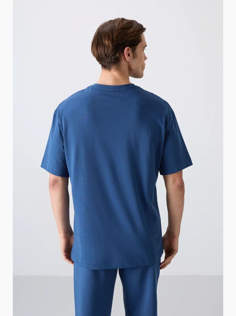 T-shirt oversize à logo et col rond tommy Bleu - Kiabi