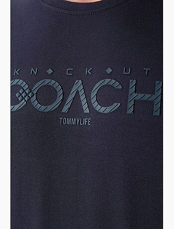 T-shirt oversize à logo et col rond tommy