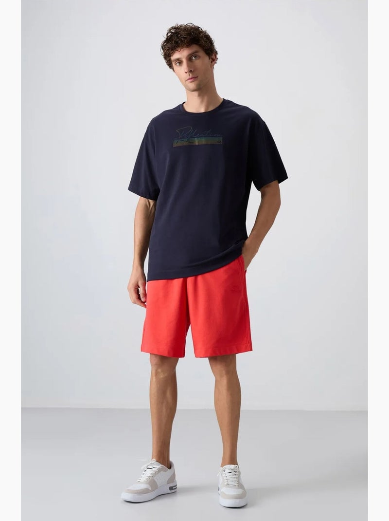 T-shirt oversize à logo et col rond tommy Bleu marine - Kiabi