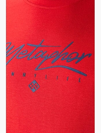 T-shirt oversize à logo et col rond tommy