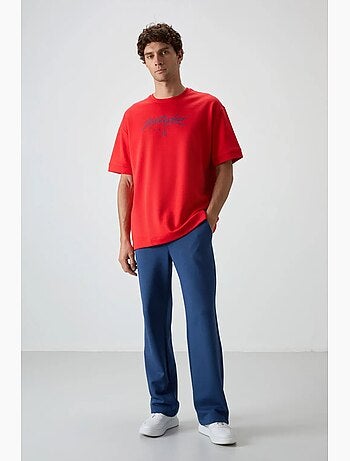 T-shirt oversize à logo et col rond tommy
