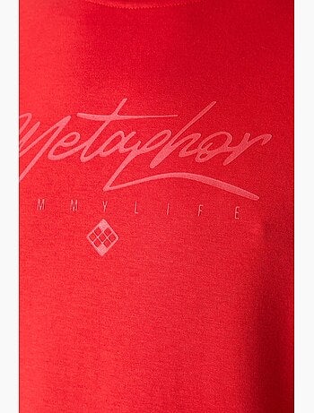 T-shirt oversize à logo et col rond tommy