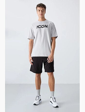 T-shirt oversize à logo imprimé et col rond tommy