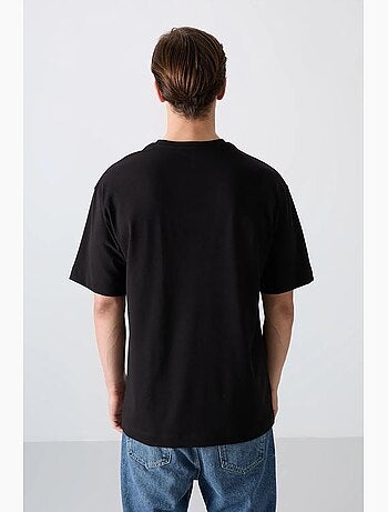 T-shirt oversize à logo imprimé et col rond tommy