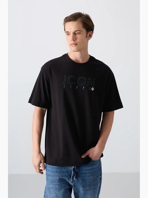 T-shirt oversize à logo imprimé et col rond tommy - Kiabi T-shirt oversize à logo imprimé et col rond tommy - Kiabi