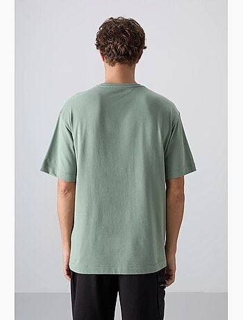 T-shirt oversize à logo imprimé et col rond tommy