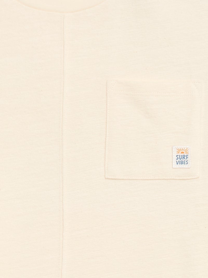 T-shirt oversize à manches courtes Blanc - Kiabi