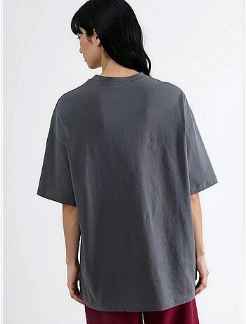 T-shirt oversize à manches courtes et col rond avec détail accessoire busem