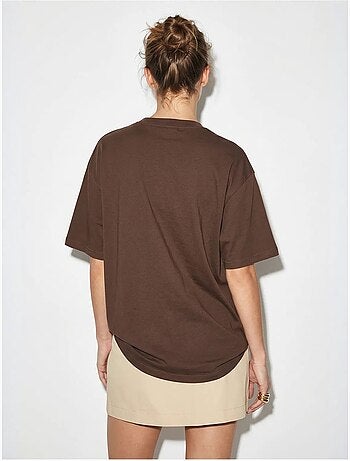 T-shirt oversize à sequins brodés lucci