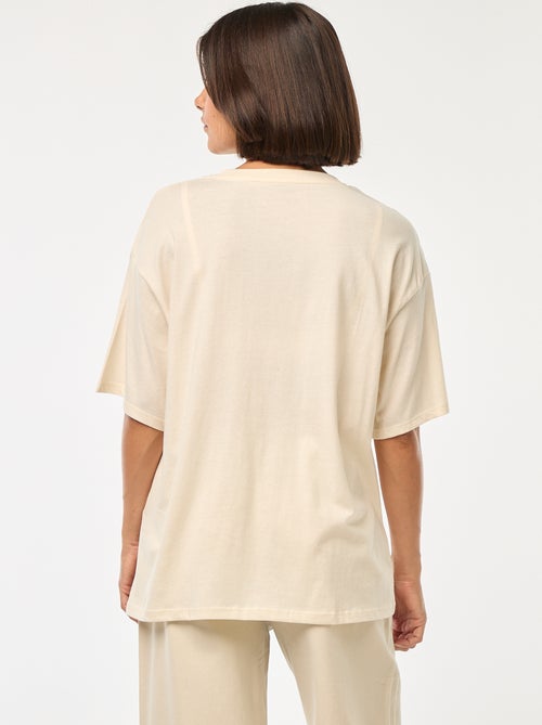 T-shirt oversize avec imprimé - Kiabi