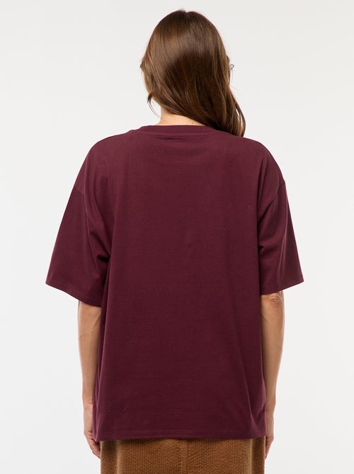T-shirt oversize avec imprimé - Kiabi