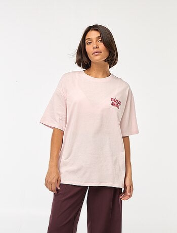 T-shirt oversize avec imprimé