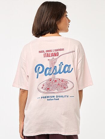 T-shirt oversize avec imprimé