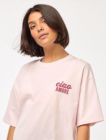 T-shirt oversize avec imprimé