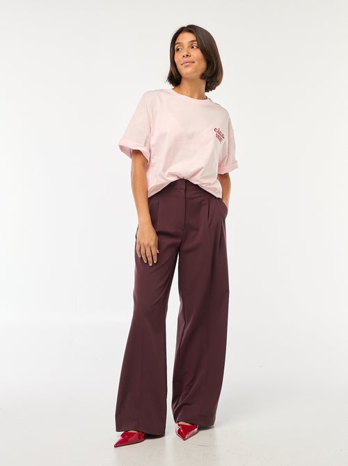 T-shirt oversize avec imprimé - Kiabi