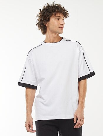 T-shirt oversize avec ligne