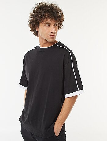 T-shirt oversize avec ligne