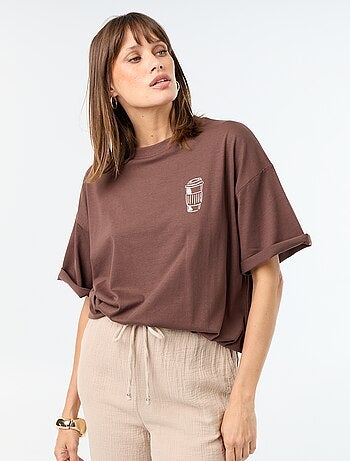 T-shirt oversize avec print au dos
