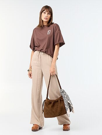 T-shirt oversize avec print au dos
