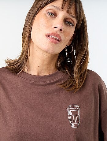 T-shirt oversize avec print au dos