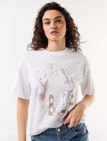 T-shirt oversize Billie Ellish à manches courtes