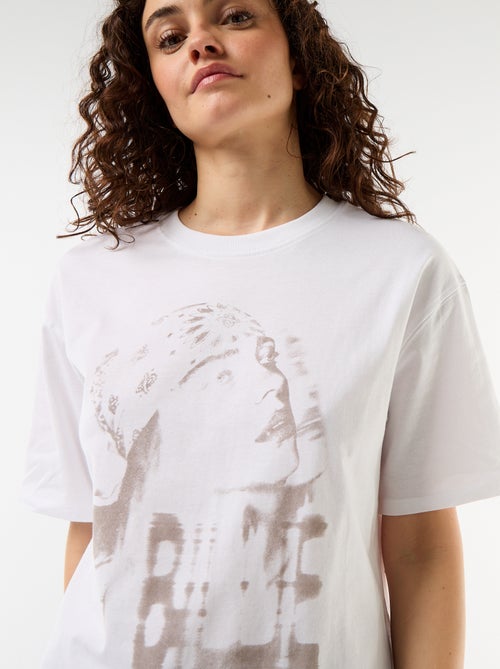 T-shirt oversize Billie Ellish à manches courtes - Kiabi