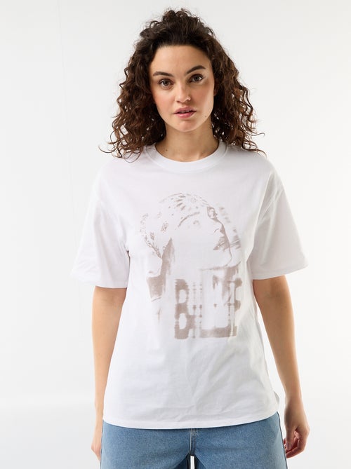 T-shirt oversize Billie Ellish à manches courtes - Kiabi