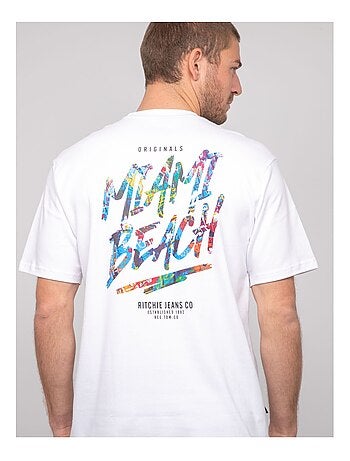 T-shirt oversize coton motifs NASCADE