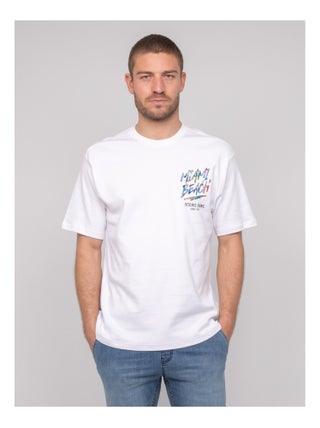 T-shirt oversize coton motifs NASCADE