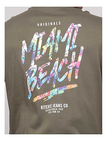 T-shirt oversize coton motifs NASCADE