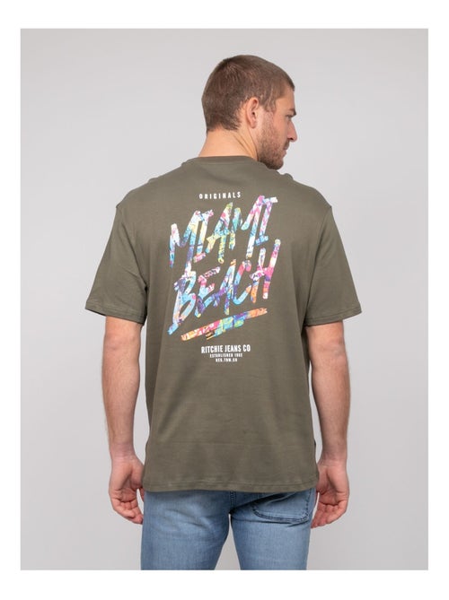 T-shirt oversize coton motifs NASCADE - Kiabi