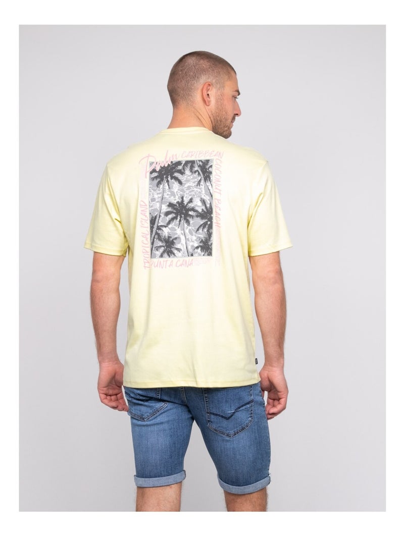 T-shirt oversize coton motifs NOBORA Jaune - Kiabi
