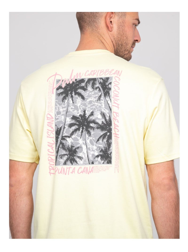 T-shirt oversize coton motifs NOBORA Jaune - Kiabi