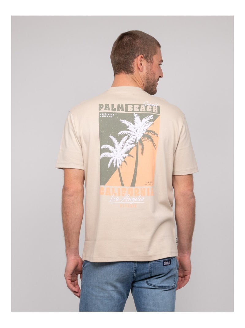 T-shirt oversize coton NAHATOL Beige - Kiabi