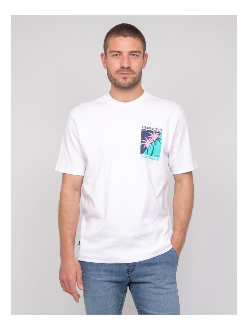 T-shirt oversize coton NAHATOL Blanc - Kiabi
