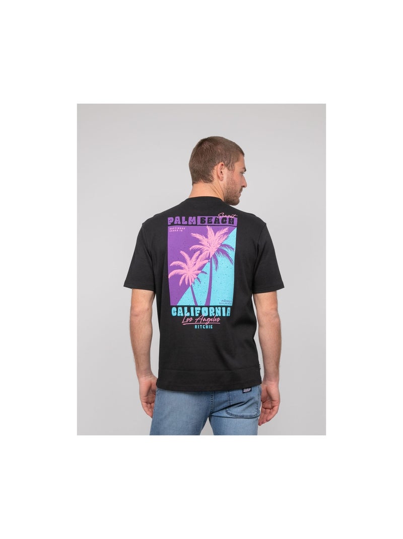 T-shirt oversize coton NAHATOL Noir - Kiabi