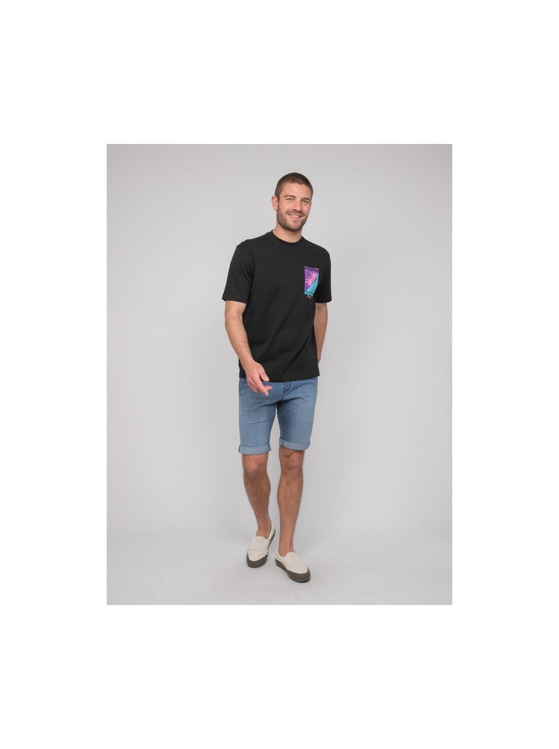 T-shirt oversize coton NAHATOL Noir - Kiabi