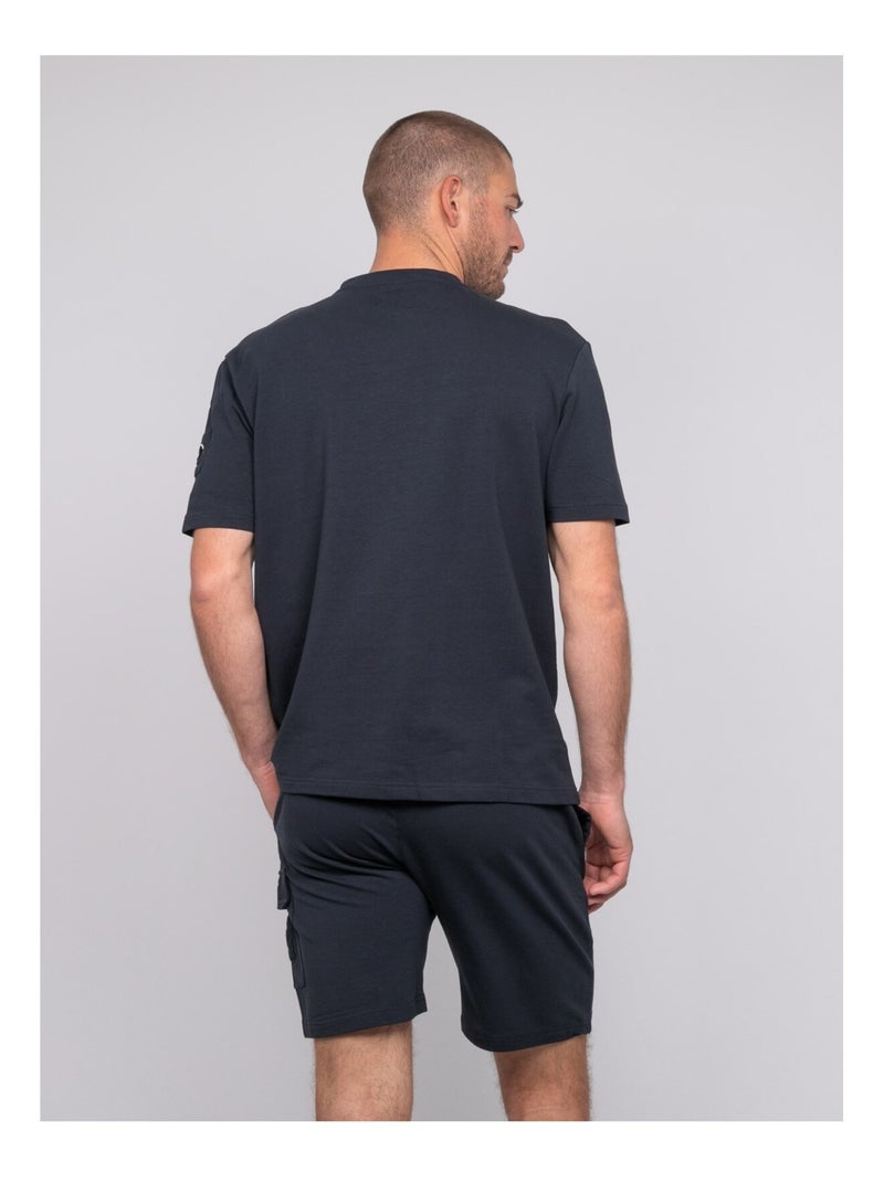 T-shirt oversize coton NIPARA Bleu marine - Kiabi