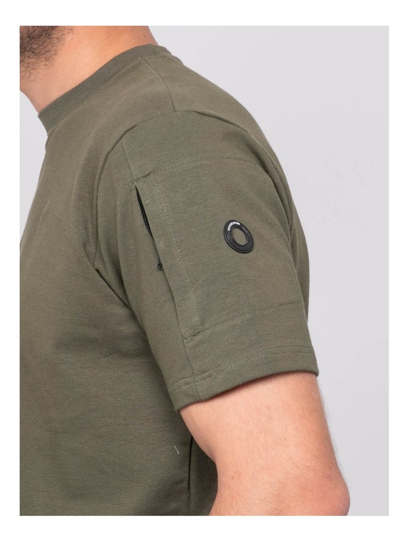 T-shirt oversize coton NIPARA Kaki - Kiabi