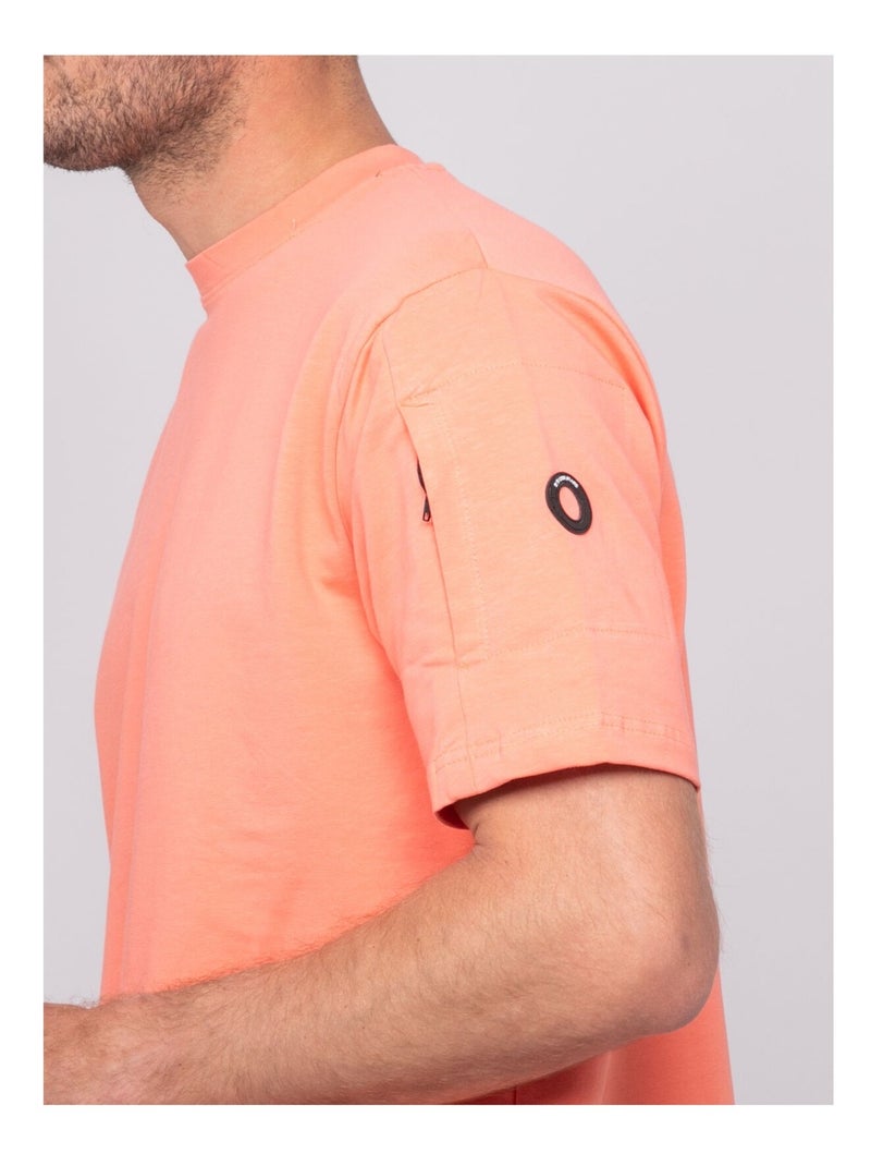T-shirt oversize coton NIPARA Orange corail - Kiabi