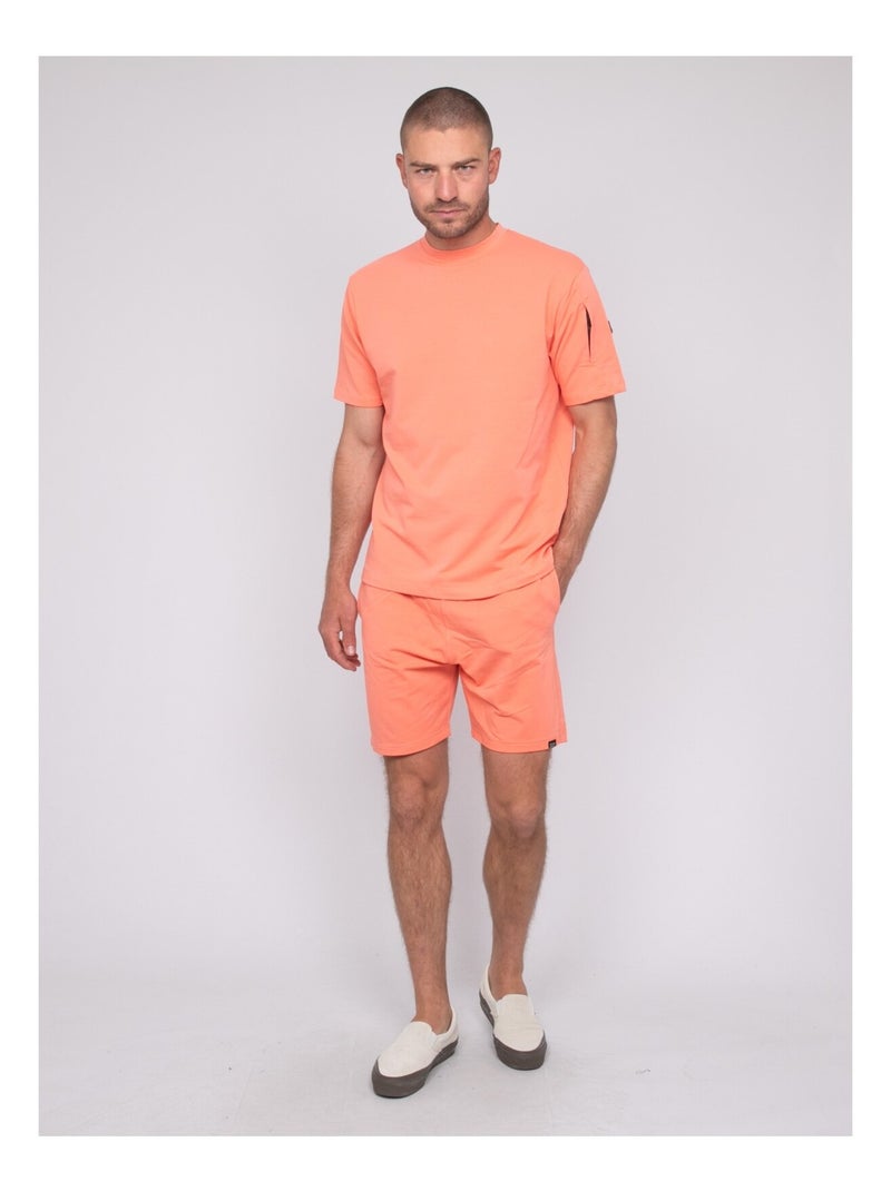 T-shirt oversize coton NIPARA Orange corail - Kiabi