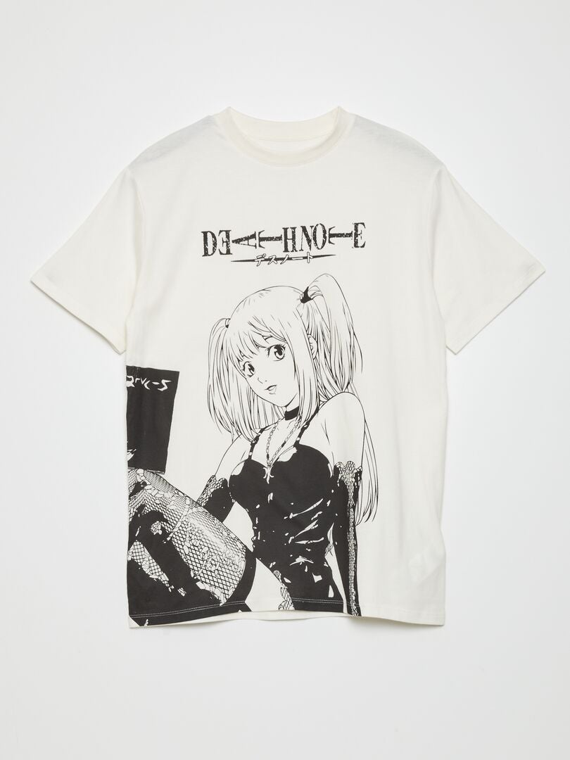 T-shirt oversize 'Death Note' Blanc - Kiabi