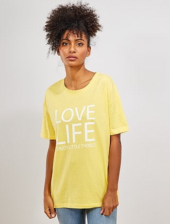 T-shirt oversize 'éco-conception' - Kiabi