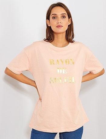 T-shirt oversize 'éco-conception' - Kiabi